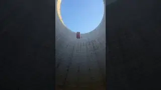 Jumping into a nuclear cooling tower☢️