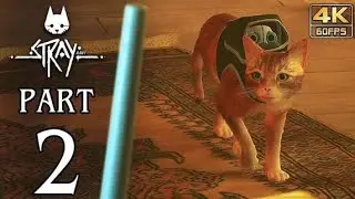 STRAY Gameplay Walkthrough Part 2 No Commentary [4K 60FPS] FULL GAME IN PART 1-4