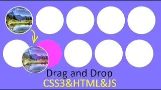 Drag and Drop in pure Java script /CSS3 | Как перетащить элемент с помощью JS
