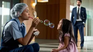 Single Mom Janitor Blew Bubbles to Calm a Girl in Crisis &mdash; Unaware Her Billionaire Dad Was Watching