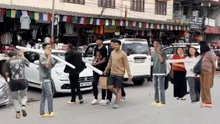 Foam Stick Prank On Cute Girls 😂🤣 || Foam Stick Attack On Cute Girls 😂🤣