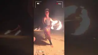 Mesmerizing Firedance in #panglao #bohol #philippines #alonabeach #firedance #beach #fire #dance