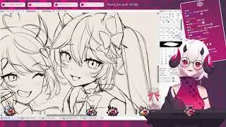 Vshojo art process 1/9