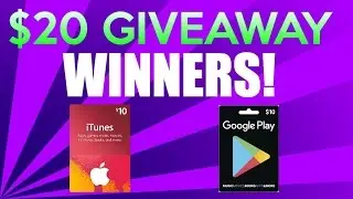 $20 Gift Card Giveaway Winners!