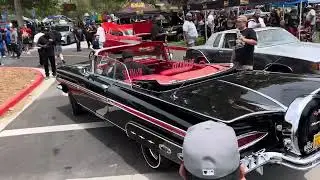 Mothership pulling into SouthSide car club picnic 2025