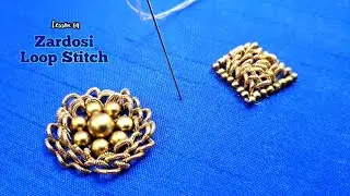 Aari Work Tutorial 64 | Zardosi Loop Stitch