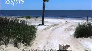 Grand Isle Beach Near Bridgeside Marina Eroding
