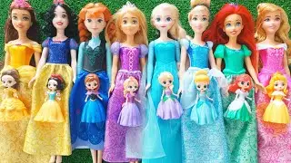 ASMR 5 MYSTERY SURPRISES Disney Princess Miniature Dolls Satisfying Unboxing NO Talking Video DIY 