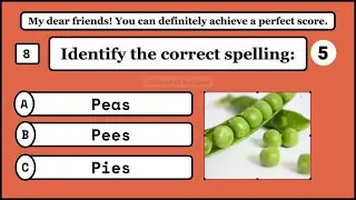 Vegetables Name | Spelling Quiz Challenge for you.