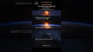 January 3, 2026 🌕☄️The Solar System Aligns in a Rare Way