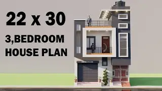 22 By 30 Shop With House Design,Duplex House Elevation,Best 3D House