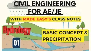 Hydrology- 01 Basic Concept & Precipitation with Made Easy Class notes
