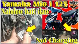 Yamaha Mio i 125 Nalolow-batt daw ayaw mag charge. Charging system problem