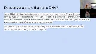 DNA evidence presentation