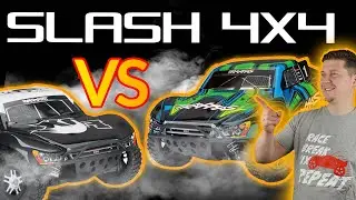 Traxxas Slash Ultimate vs Slash 4x4 | Testy w terenie i Drag race