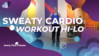 Hi-Lo Cardio 2 из 2 | Тренировка для сжигания жира с эффектом пота | Веселая хореография | 46 мин...