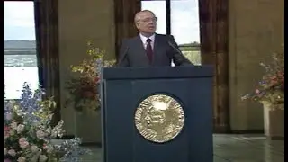 President Mikhail Gorbachev of the Soviet Union - Speech to the Nobel Peace Prize in 1991