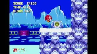 Sonic 3 & Knuckles - Ice Cap 2 Knuckles: 95500 (Score Attack)