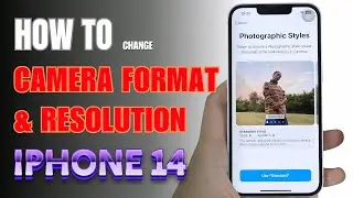 How to change Default Camera Setting Iphone 14