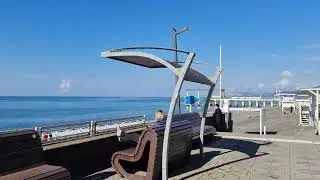 #Адлер Солнечный и тёплый ноябрь,пляж"Огонёк"!