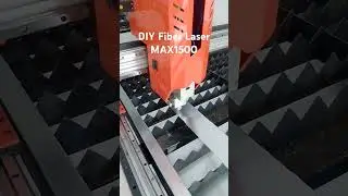 Tes cutting plat galvanis 0.8 DIY Fiber Laser