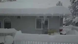 bend Oregon snow drone flight