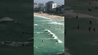 Surfing at Arpoador, Ipanema Beach