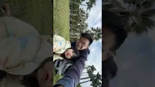 小孩帶老爸到大安森林公園放電！This kid is taking Dad to Daan Forest Park to burn off some steam.