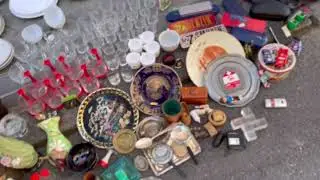 Nice finds at the antique market. Rastro (Madrid)