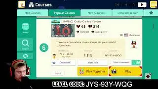 Endless Expert! (26 Lives | 1,188 Clears) Family Friendly Mario Maker 2 | Nintendo Switch 2