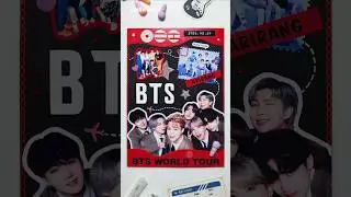 Scrapbooking | BTS WORLD TOUR ARIRANG 방탄소년단 월드 투어 아리랑 다꾸 Journaling