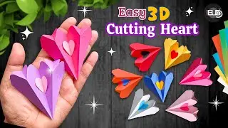 💖 3D Paper Cutting Heart | Easy Craft Ideas for Valentine's Day Decorations | DIY Paper Love Heart |