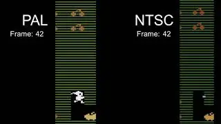 Mr. Do! (Atari 2600) PAL vs. NTSC: vertical movement