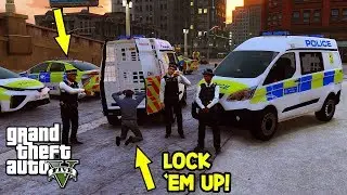 GTA 5 MODS UK POLICE | PRISONER TRANSPORT VAN!! | LSPDFR: THE BRITISH WAY #173