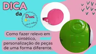 COMO PERSONALIZAR SUAS PEÇAS EM ALTO RELEVO / PASSO A PASSO / LETRAS E IMAGENS
