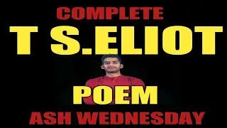 Important poems English Literature || Ash Wednesday by T.S.Eliot || Ugc Net English preparation