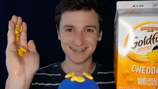 ASMR with Goldfish?! | Mukbang | How many triggers in 1 video with ONLY GOLDFISH crackers?