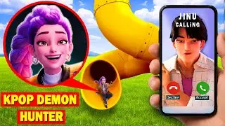CAUGHT on DRONE: Slide Eater RUINS Jinu & Rumi's Date! (EMERGENCY CALL ☎️)