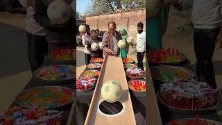 Game volleyball Throw inside hole vs Jelly candy Chocolate Win challenge # funny #shorts #game