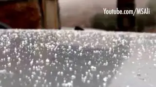 Snowfall in Jebel Jais RAK, Tempt 1 degree