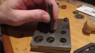 How to make COIN RINGS: Circle Guide To Clear Top Die Punches.