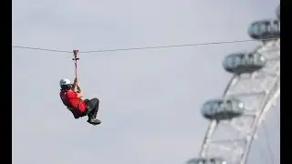 The world's first augmented reality zip wire, at Zip Now London