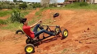 quadriciclo a pedal teste de campo