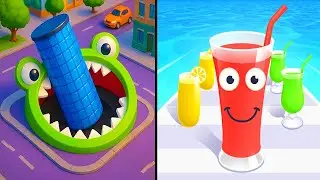Hole.io vs Juice Run 🔥 Max Level Rush &ndash; Satisfying Gameplay