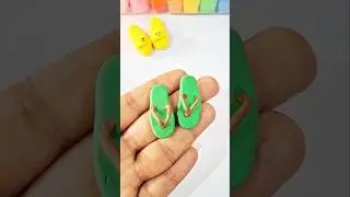 🎨DIY Slippers with Clay🩴| Easy Clay Art for Kids👶| Sisu TV #SisuTV #clay #slippers #ytshorts #shorts