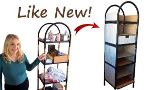 New look with cardboard and pieces of fabric ¡Old furniture like new!