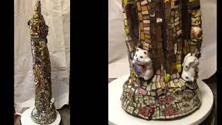 Sculpture: King of the Cats by Karen's Garden Creations