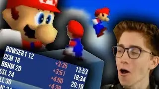 My first Super Mario 64 speedrun since 2017