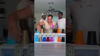 Matching Bottle Challenge #challenge #competition #sistersonfire