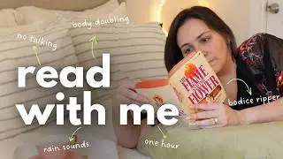 Read With Me 🌧️ 1 Hour Body Doubling (Rain Sounds, No Talking, No Mid-Roll Ads)